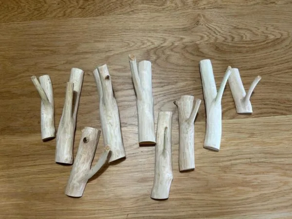 Birch coat hangers